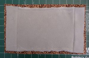 Fabric rectangles for keyboard rest