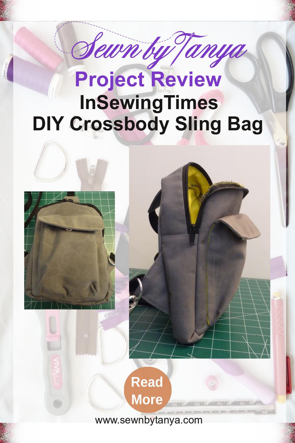 Sewn By Tanya Project Review | InSewingTimes DIY Crossbody Sing Bag